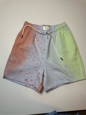 Nike Standard Issue Fleece Basketball Shorts Paint Splatter